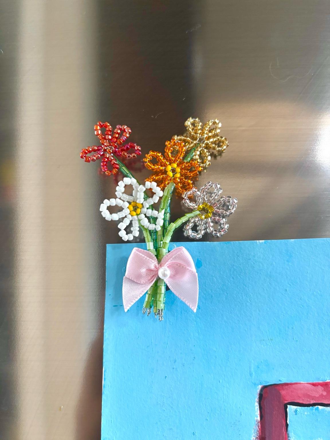 beaded flower bouquet